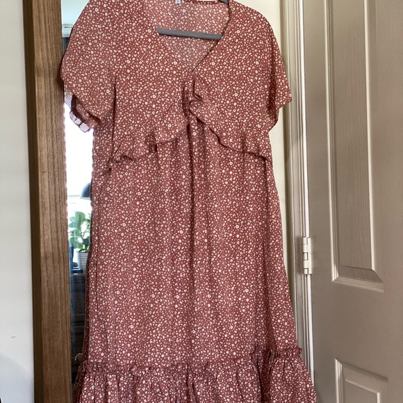 NWOT Boho ruffled summer dress - Picture 3 of 3